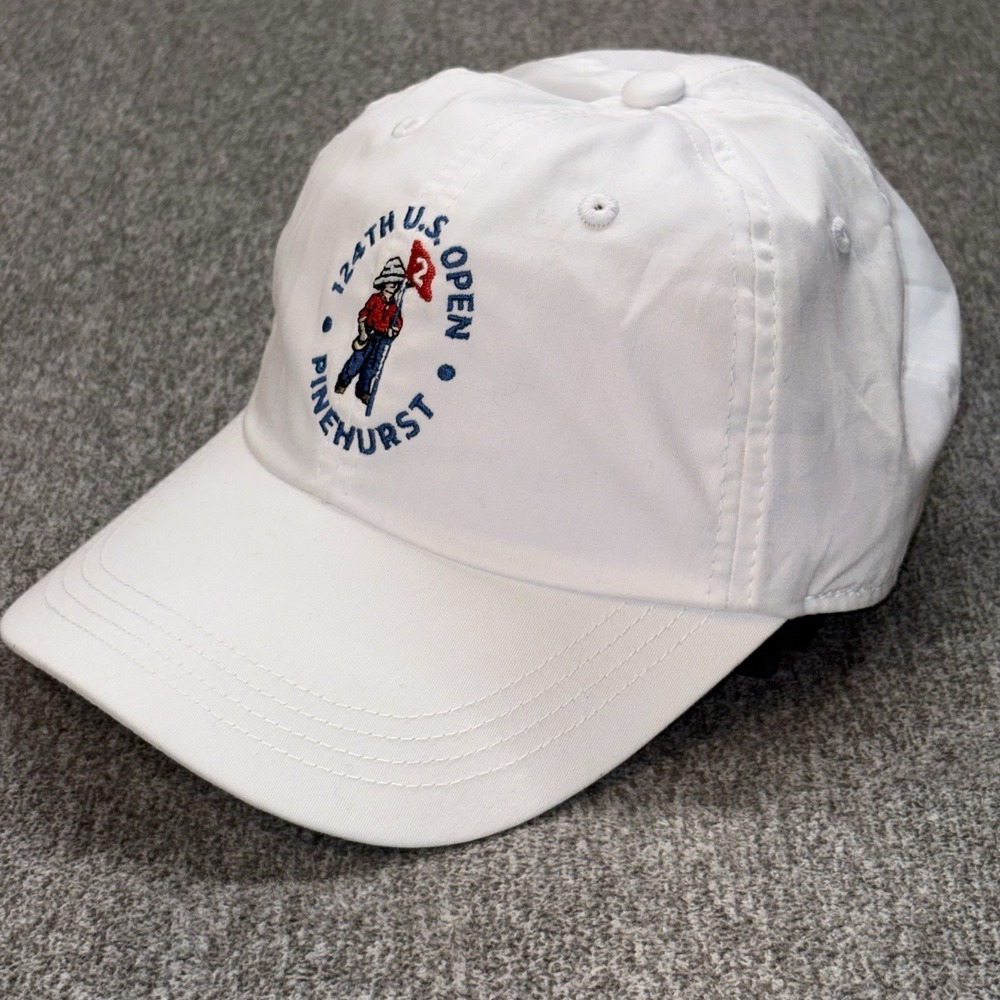 Ahead 124th US Open Pinehurst USGA Member Strapback Golf Hat Cap White Ahead New
